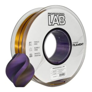 ТРИЦВЕТЕН с перлен ефект Silk PLA BLACK, GOLD and PURPLE от Prof. Lab