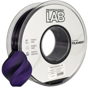 Двуцветен с перлен ефект Silk PLA Black and Purple - от Prof. Lab