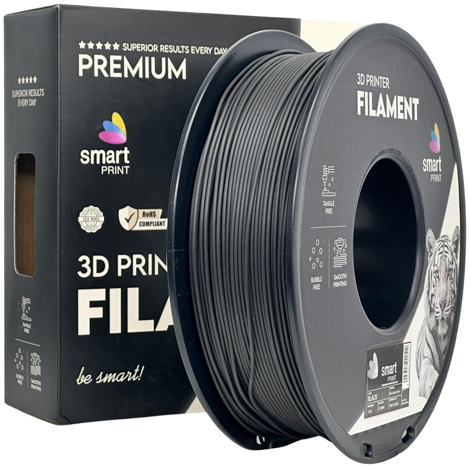 PLA Carbon Fiber Black Prof. Lab 1.75mm 1kg — филамент